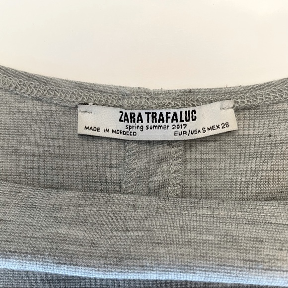 Zara Trafaluc Grey Bodycon MIDI dress Size S - Picture 5 of 9